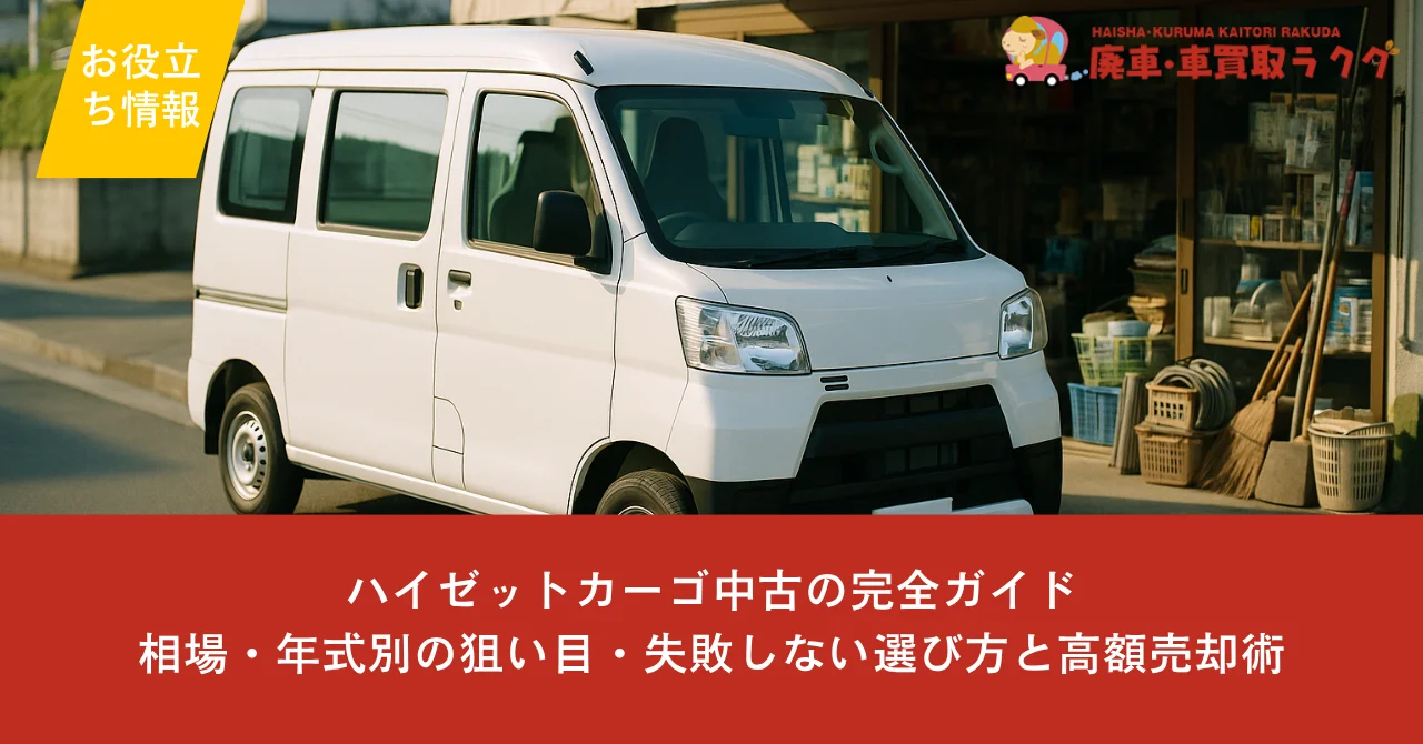 ハイゼットカーゴ中古の完全ガイド｜相場・年式別の狙い目・失敗しない選び方と高額売却術